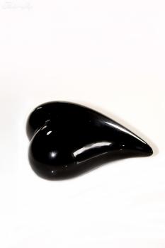 Keramik Herz schwarz